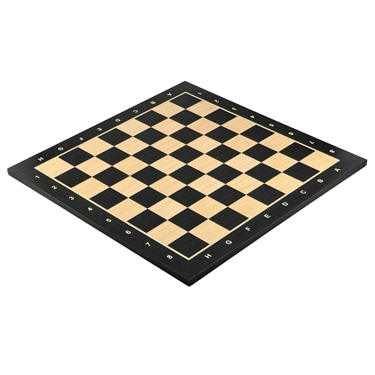 Ebony Maple Wooden Chessboard Alphanumeric Notation Italfama 48x48cm
