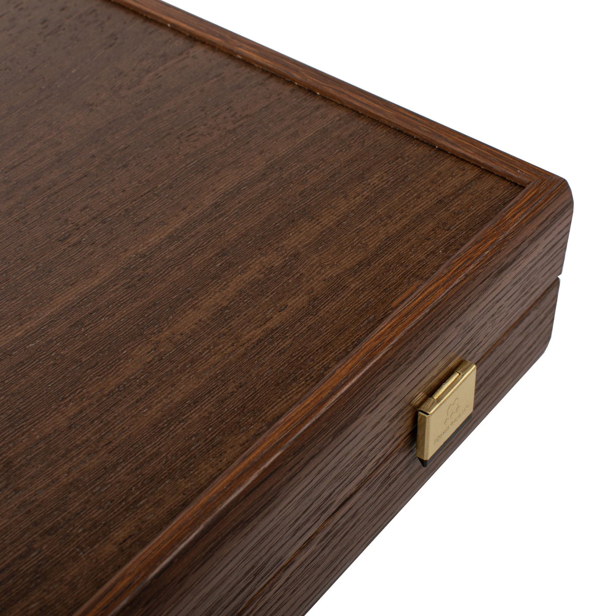 Large Manopoulos Backgammon Set Wenge Walnut Burl Oak 48x26