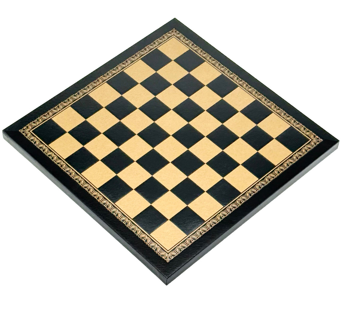 24k Gold & 925 Silver Plated Italfama Mignon Fiorito Chess Set with Eco-Leather Board (26x26 cm)